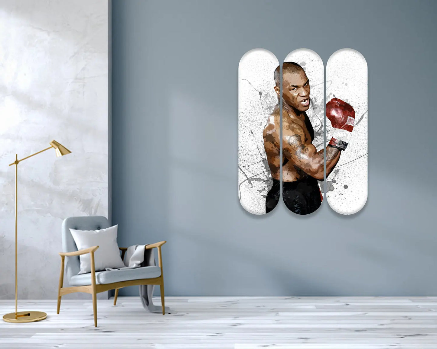 Mike Tyson Acrylic Skateboard Wall Art 