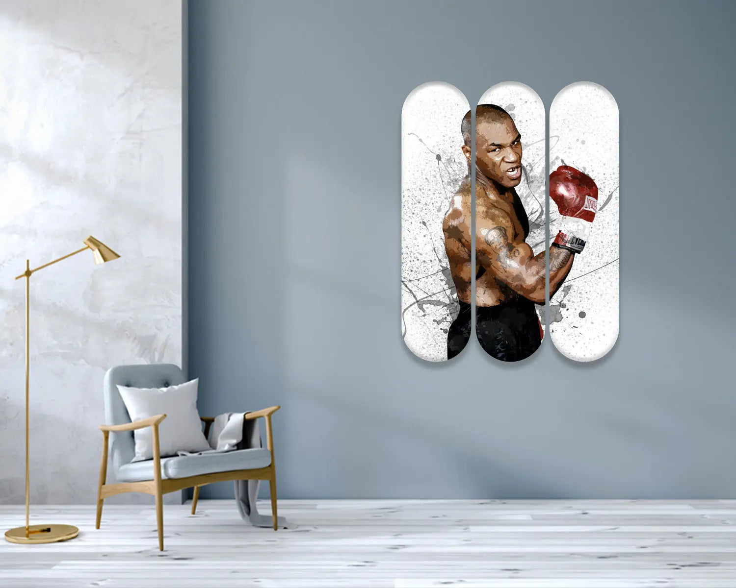 Mike Tyson Acrylic Skateboard Wall Art 