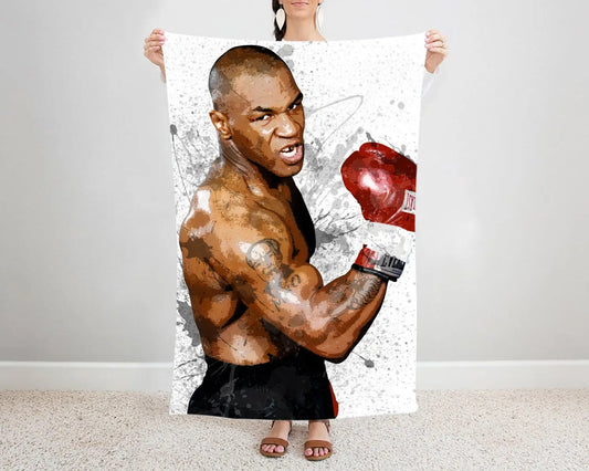 Mike Tyson Splash Effect Fleece Blanket