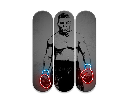 Mike Tyson Acrylic Skateboard Wall Art 