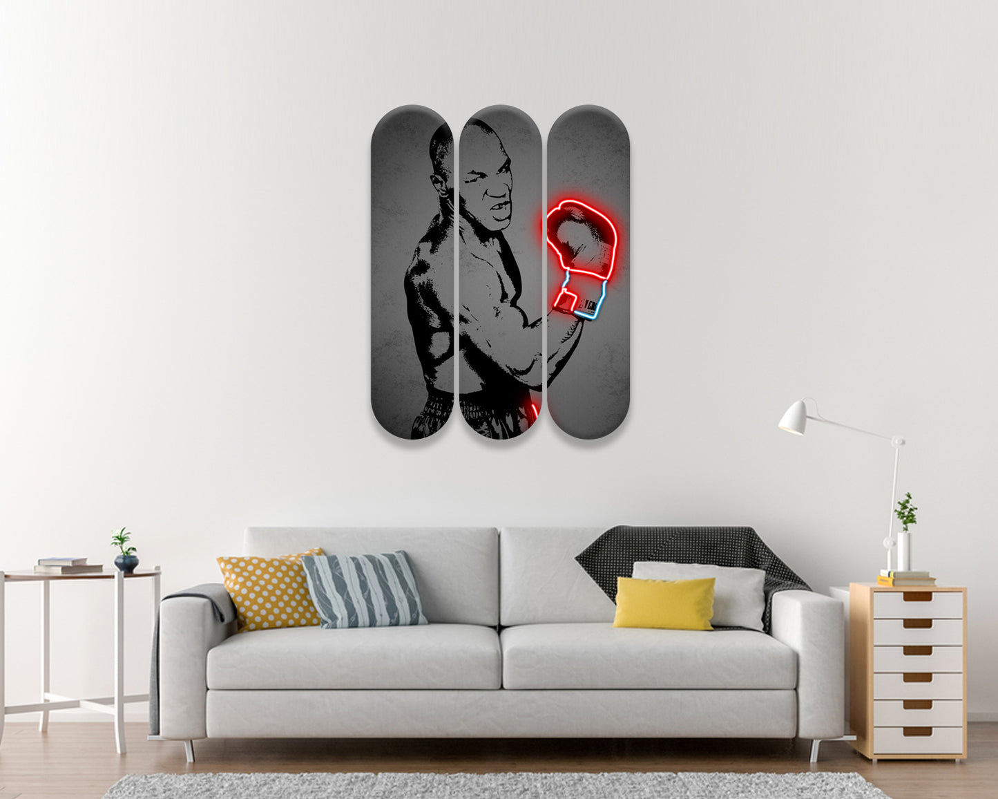 Mike Tyson Acrylic Skateboard Wall Art 