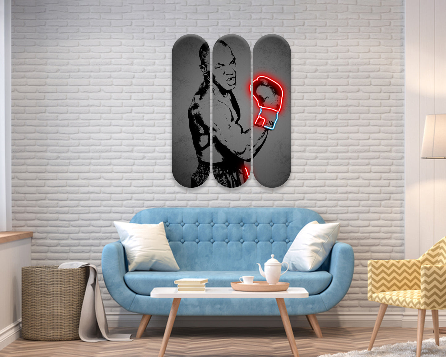 Mike Tyson Acrylic Skateboard Wall Art 