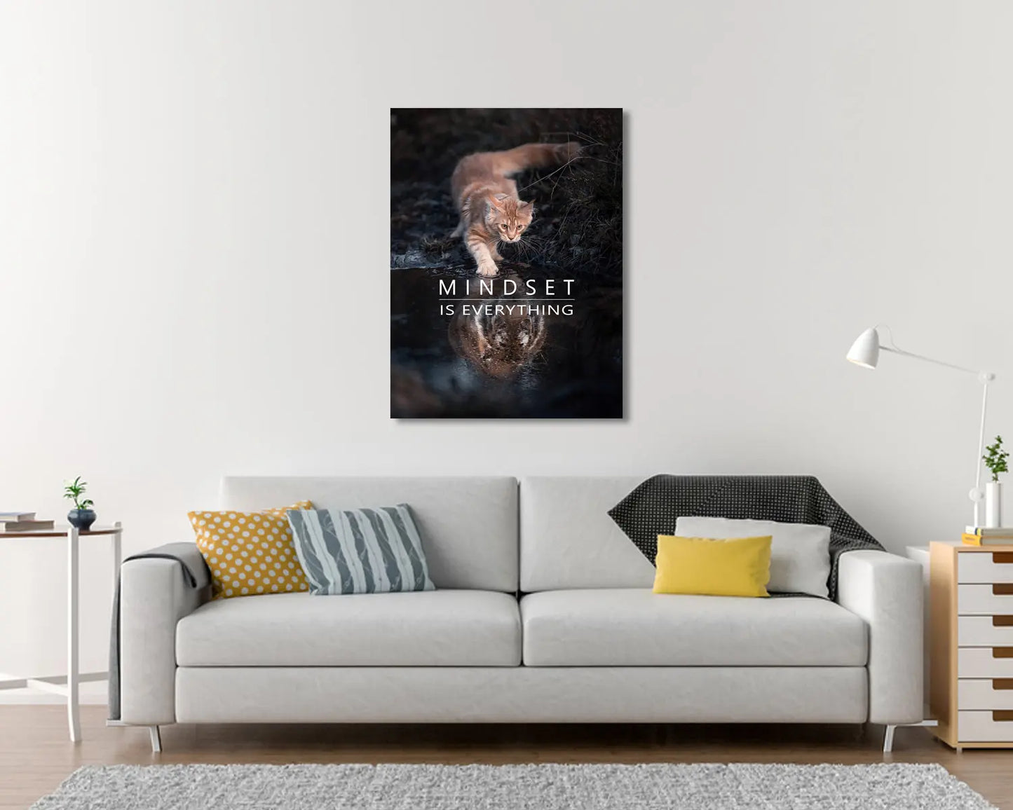Mindset is everything Canvas Wall Art 