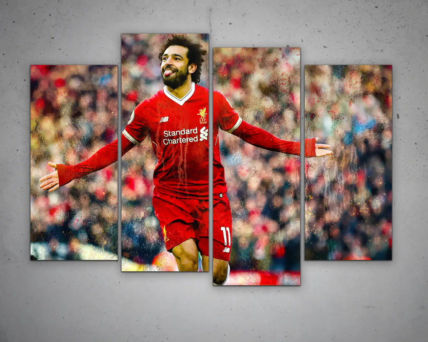Mohamed Salah Multicolour Wall Art 