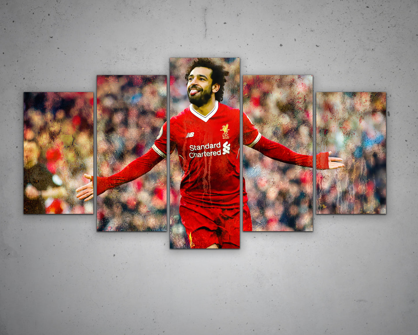 Mohamed Salah Multicolour Wall Art 