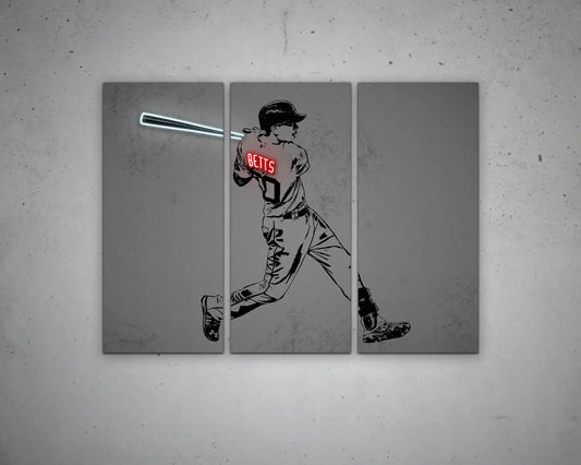Mookie Betts Canvas Wall Art