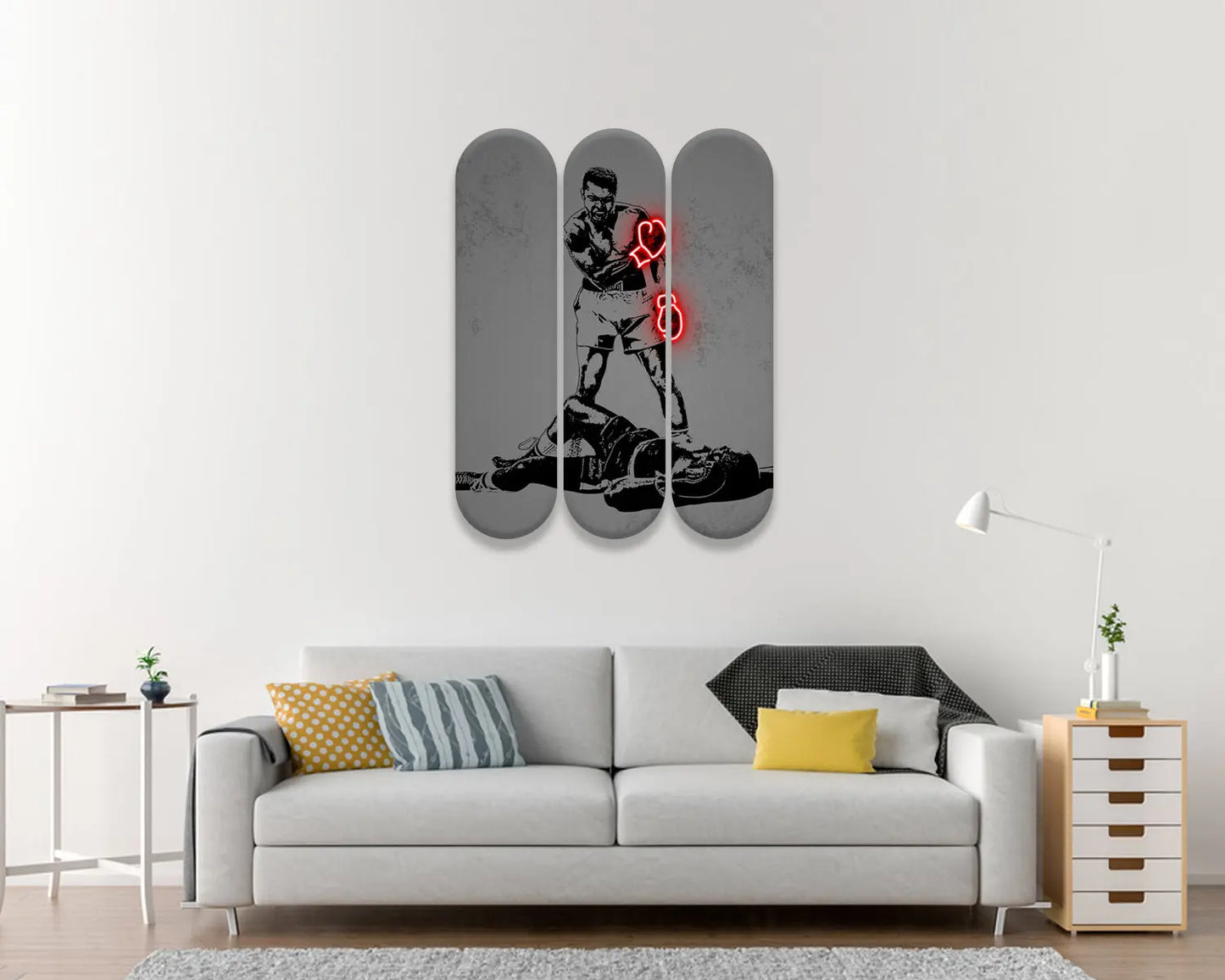 Muhammad Ali Acrylic Skateboard Wall Art 