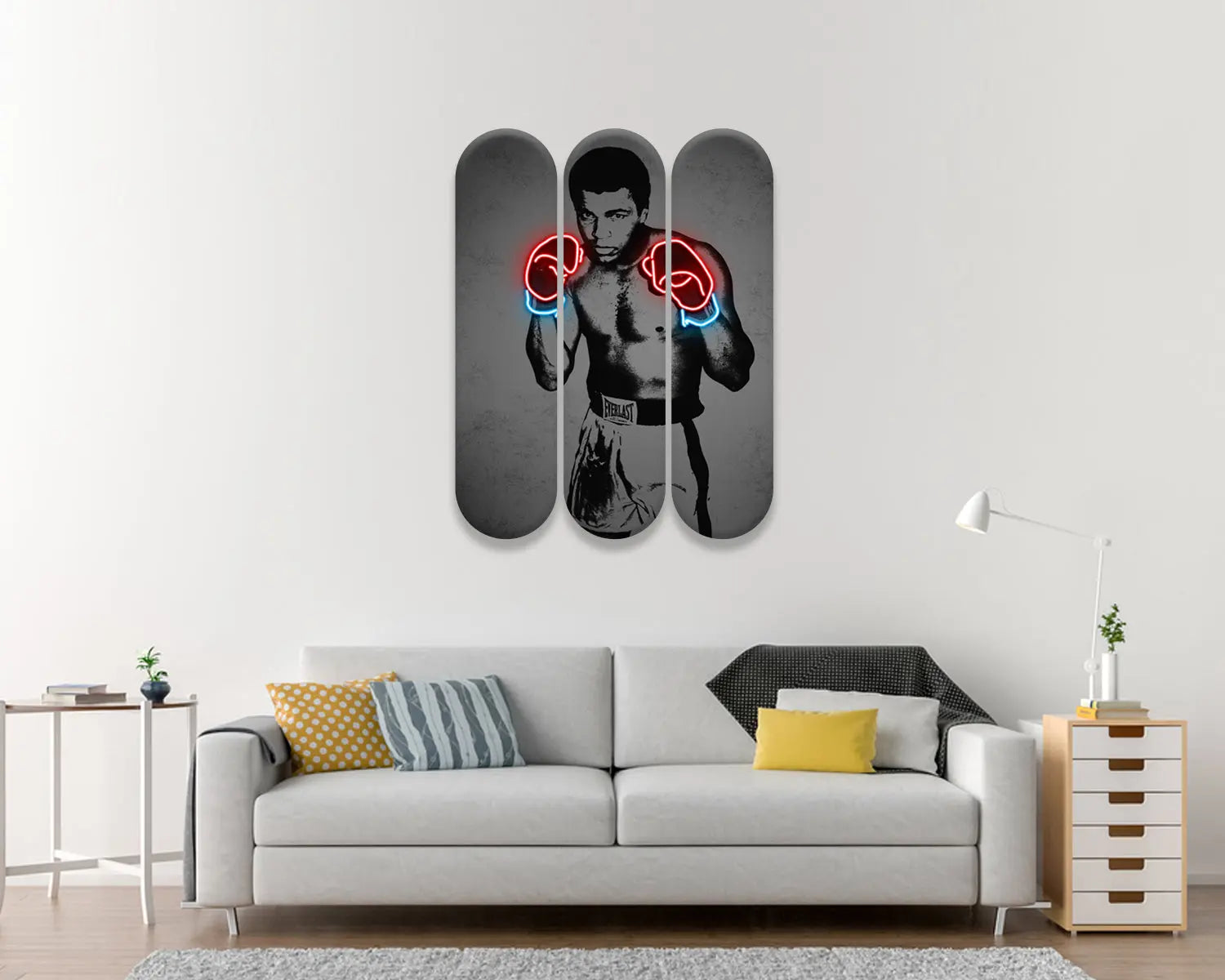 Muhammad Ali Acrylic Skateboard Wall Art 