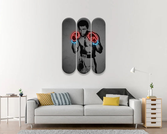 Muhammad Ali Acrylic Skateboard Wall Art 