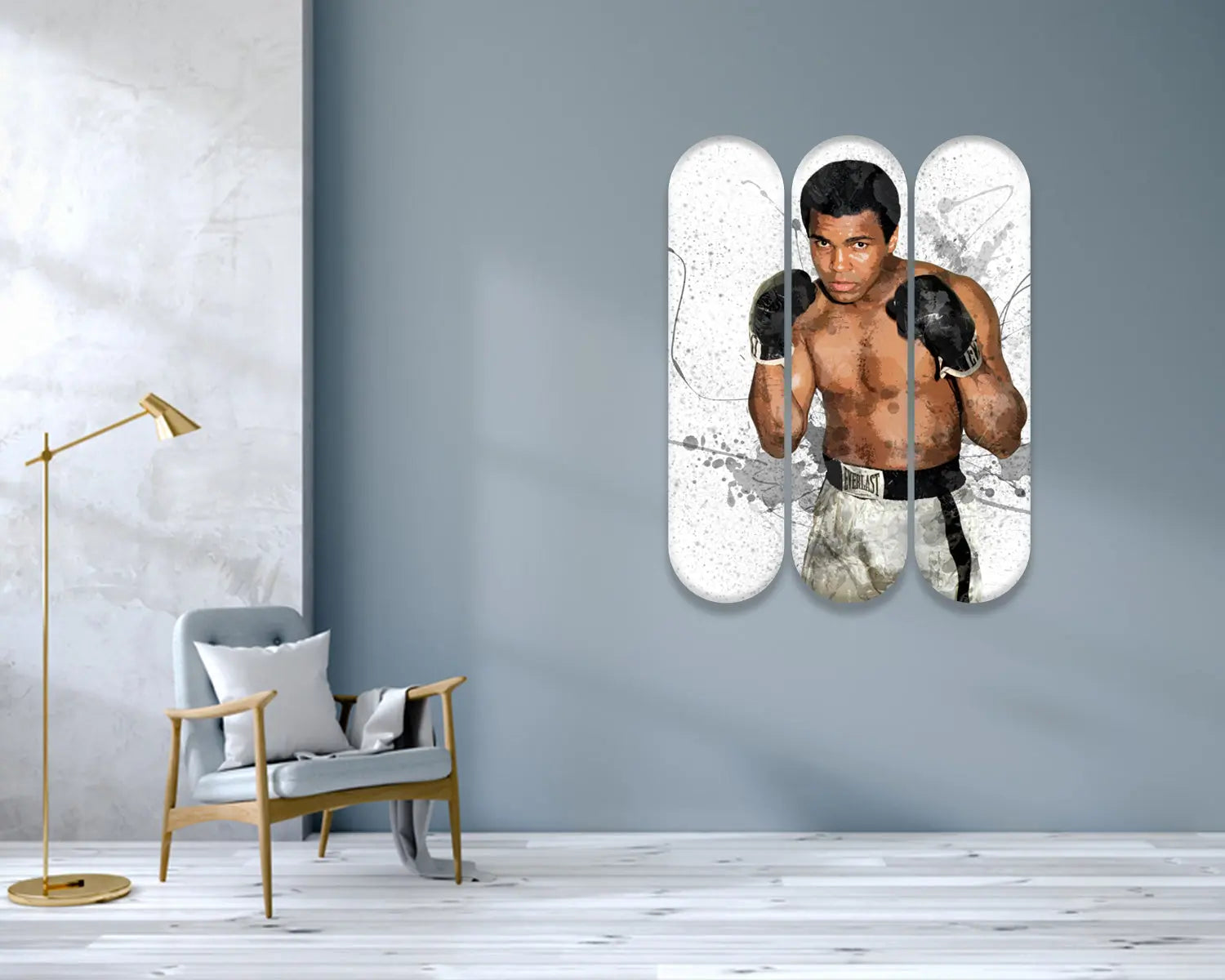 Muhammad Ali Acrylic Skateboard Wall Art 