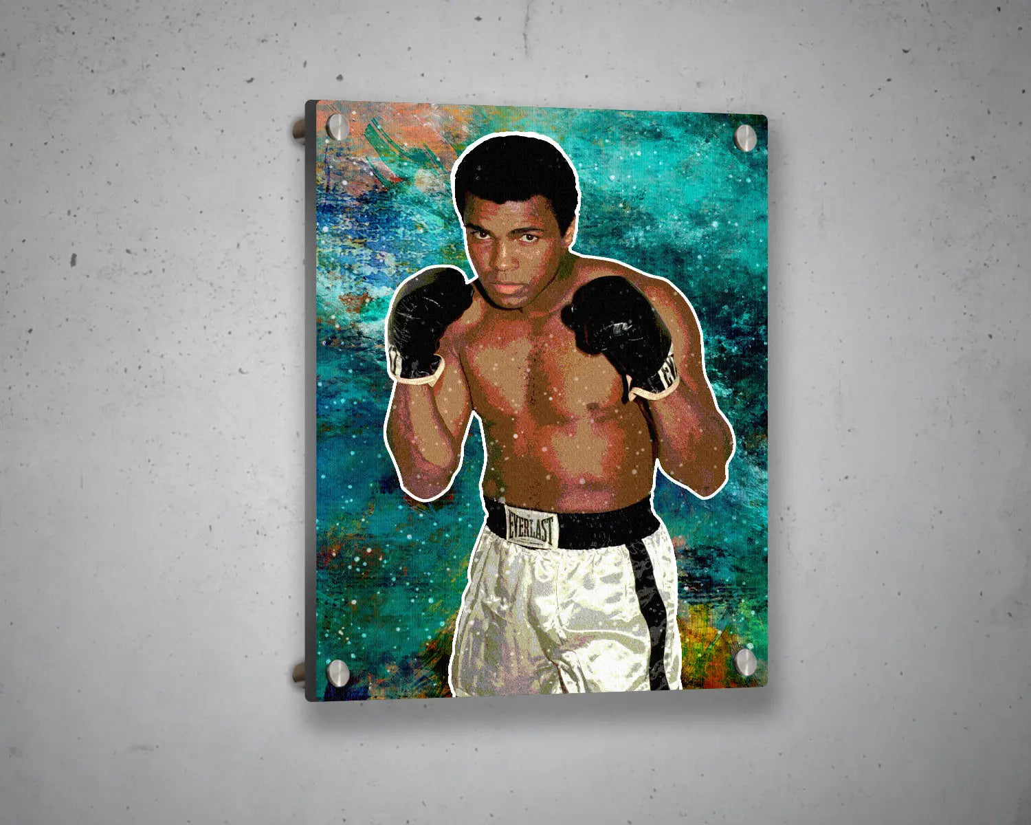 Muhammad Ali Multicolour Wall Art 