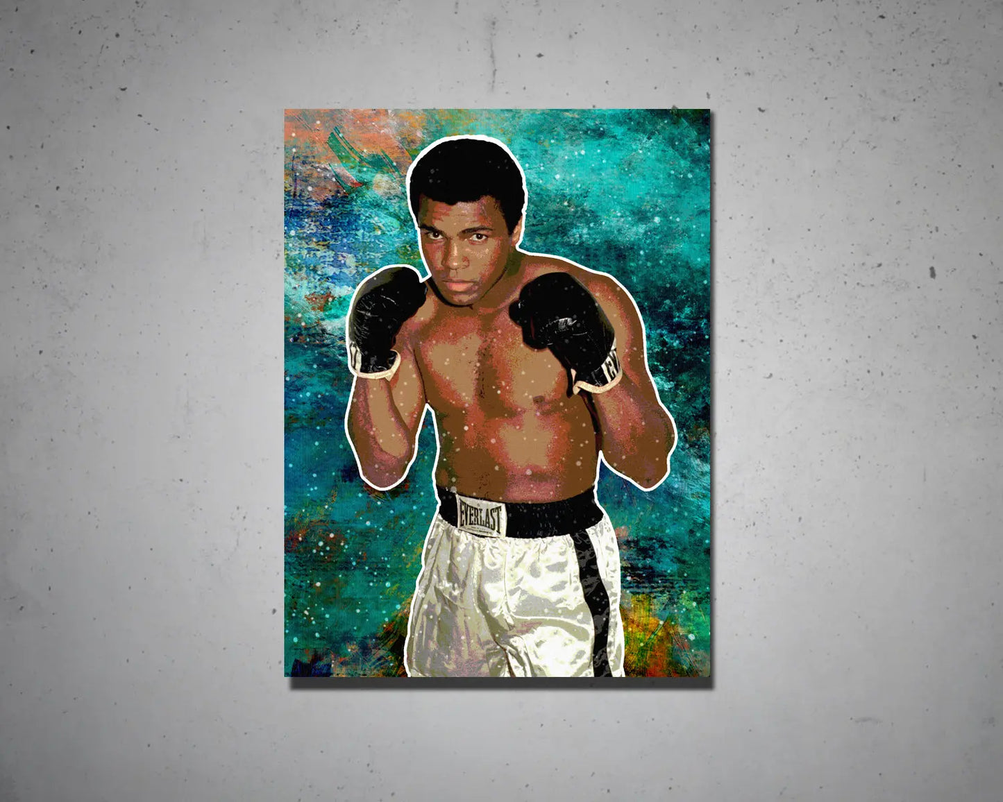 Muhammad Ali Multicolour Wall Art 