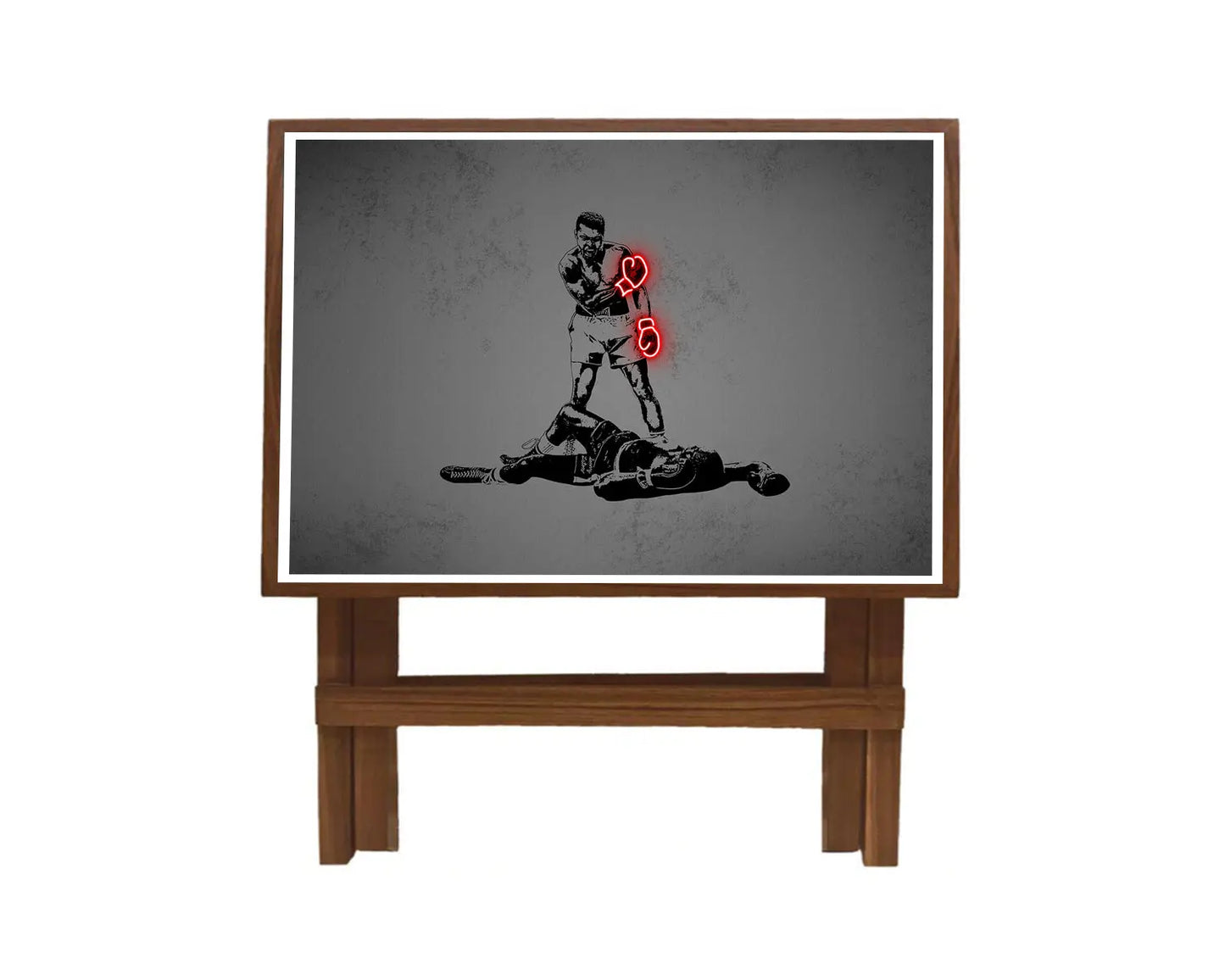 Muhammad Ali Neon Effect Coffee and Laptop Table 
