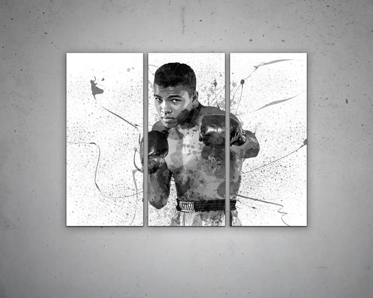 Muhammad Ali Splash Effect Canvas Art