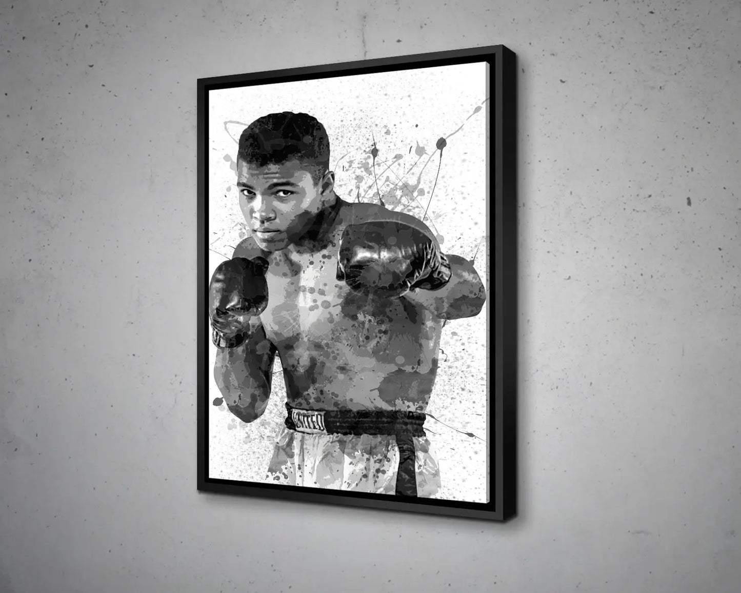 Muhammad Ali Splash Effect Canvas Art 