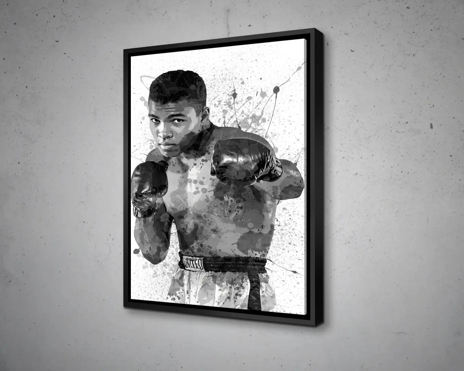 Muhammad Ali Splash Effect Canvas Art 