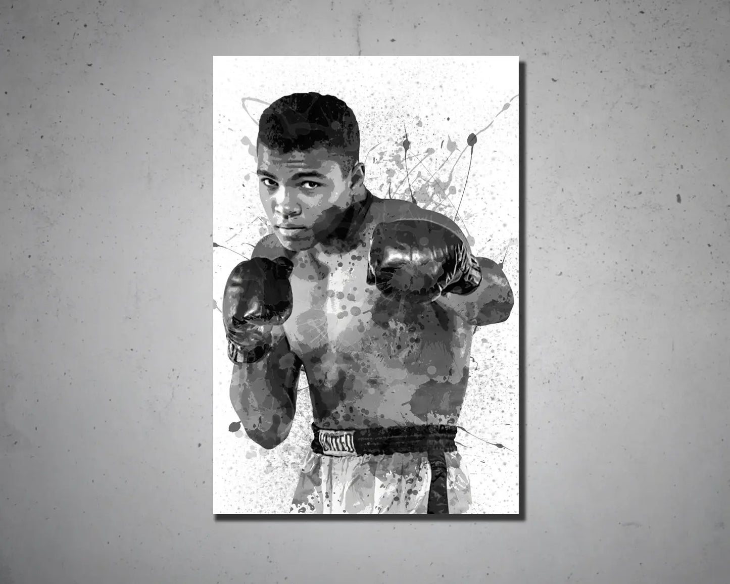 Muhammad Ali Splash Effect Canvas Art 