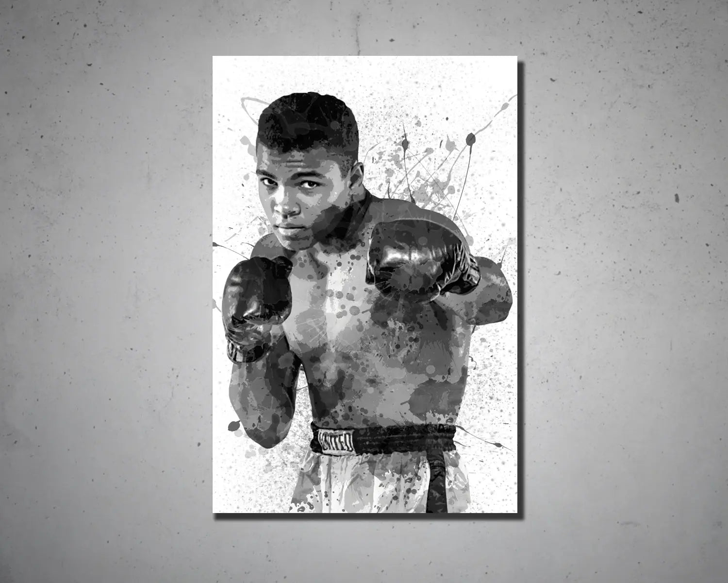 Muhammad Ali Splash Effect Canvas Art 