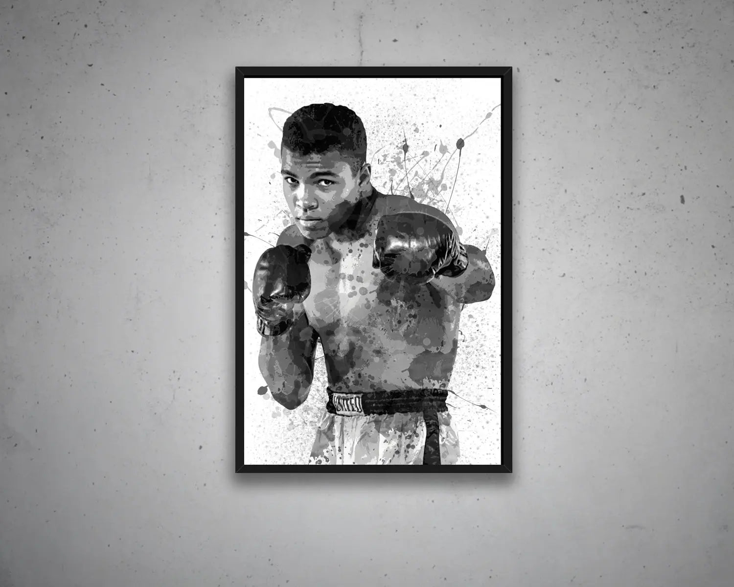 Muhammad Ali Splash Effect Canvas Art 