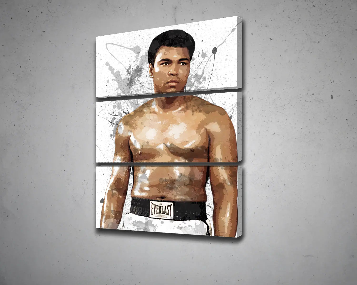 Muhammad Ali Splash Effect Canvas Art 