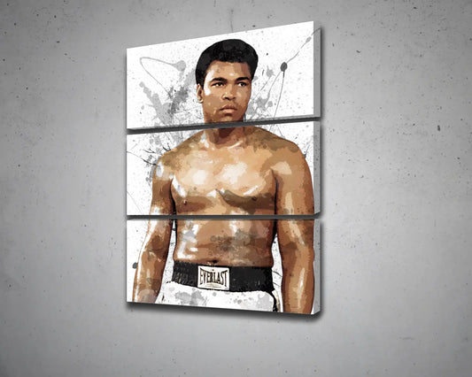 Muhammad Ali Splash Effect Canvas Art