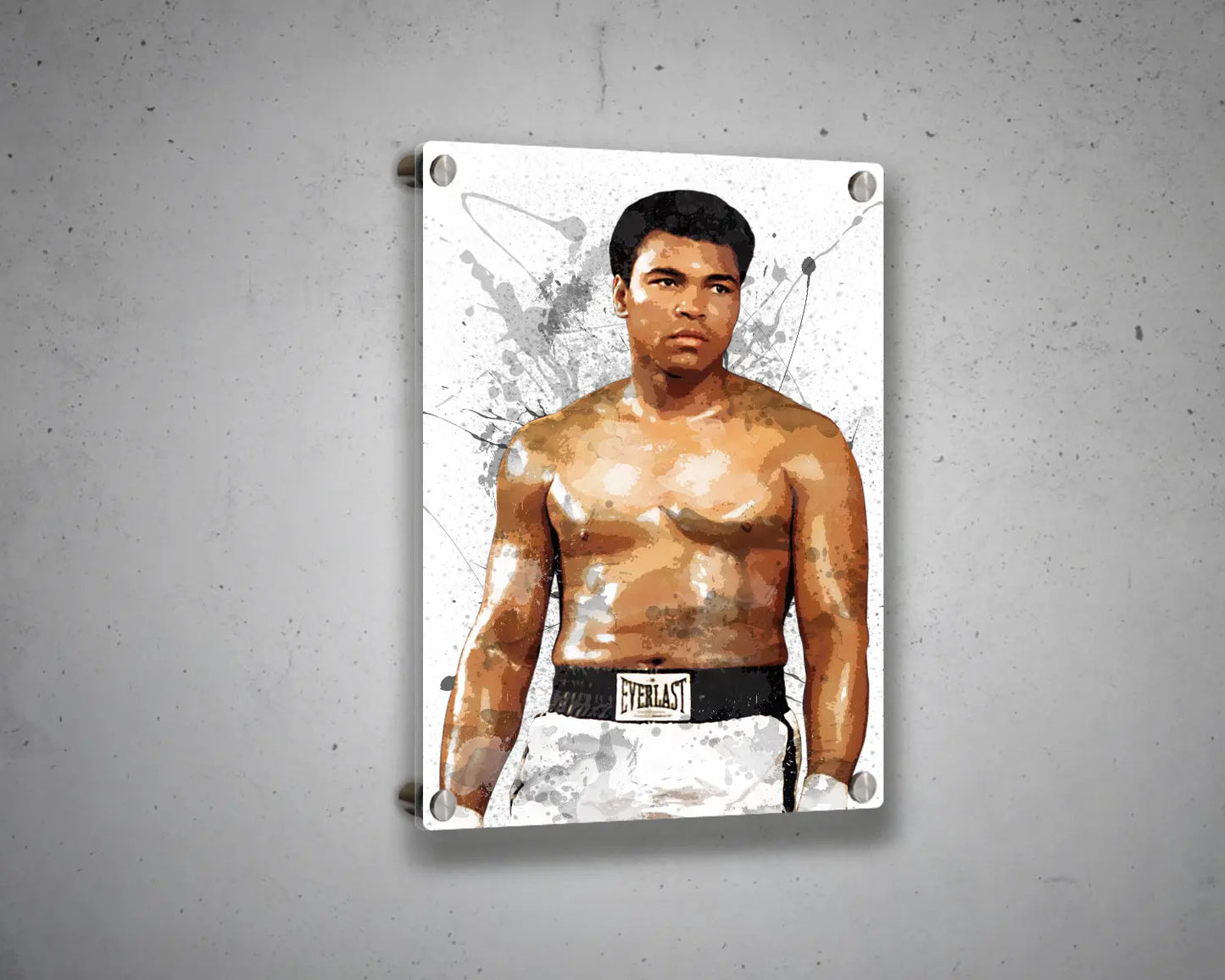 Muhammad Ali Splash Effect Canvas Art 