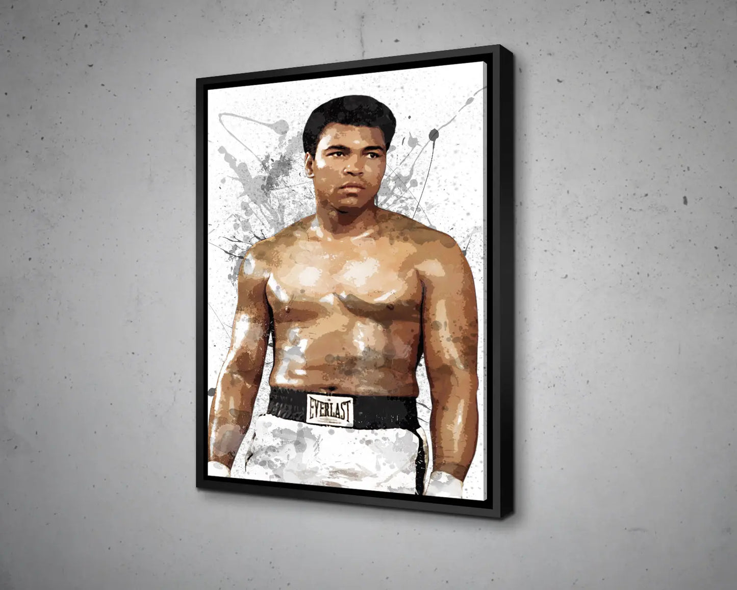 Muhammad Ali Splash Effect Canvas Art 