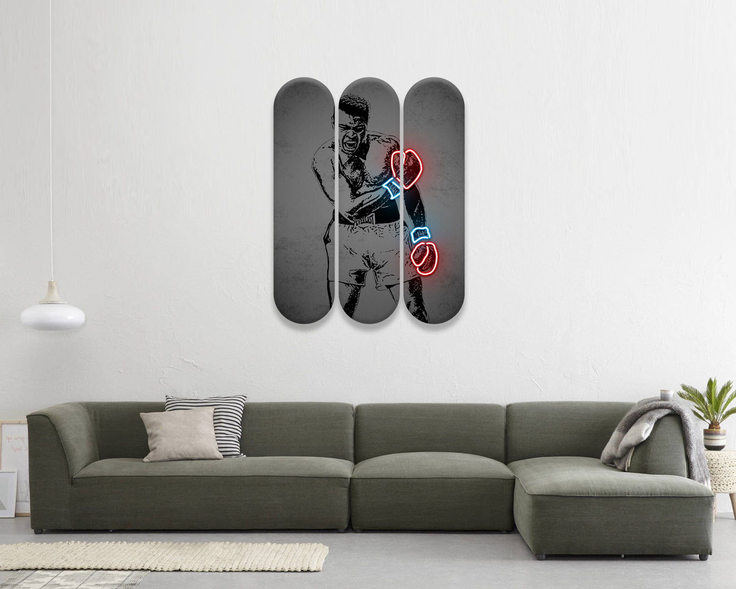 Muhammad Ali Acrylic Skateboard Wall Art 