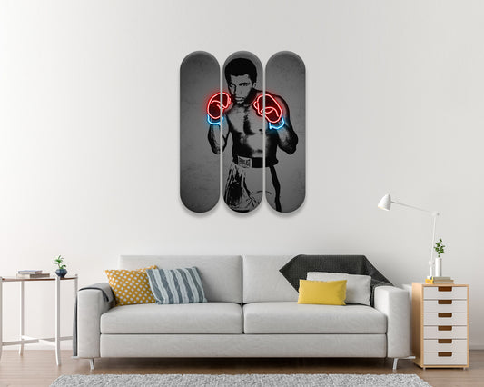 Muhammad Ali Acrylic Skateboard Wall Art
