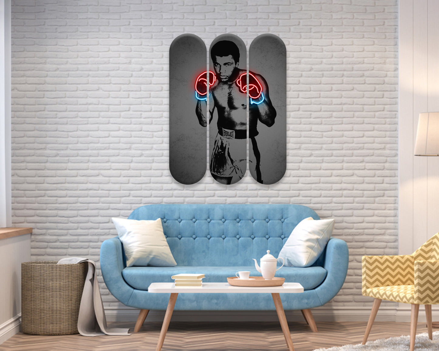 Muhammad Ali Acrylic Skateboard Wall Art 