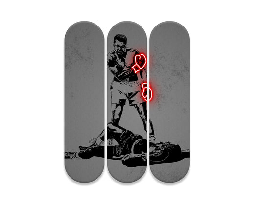 Muhammad Ali Acrylic Skateboard Wall Art 