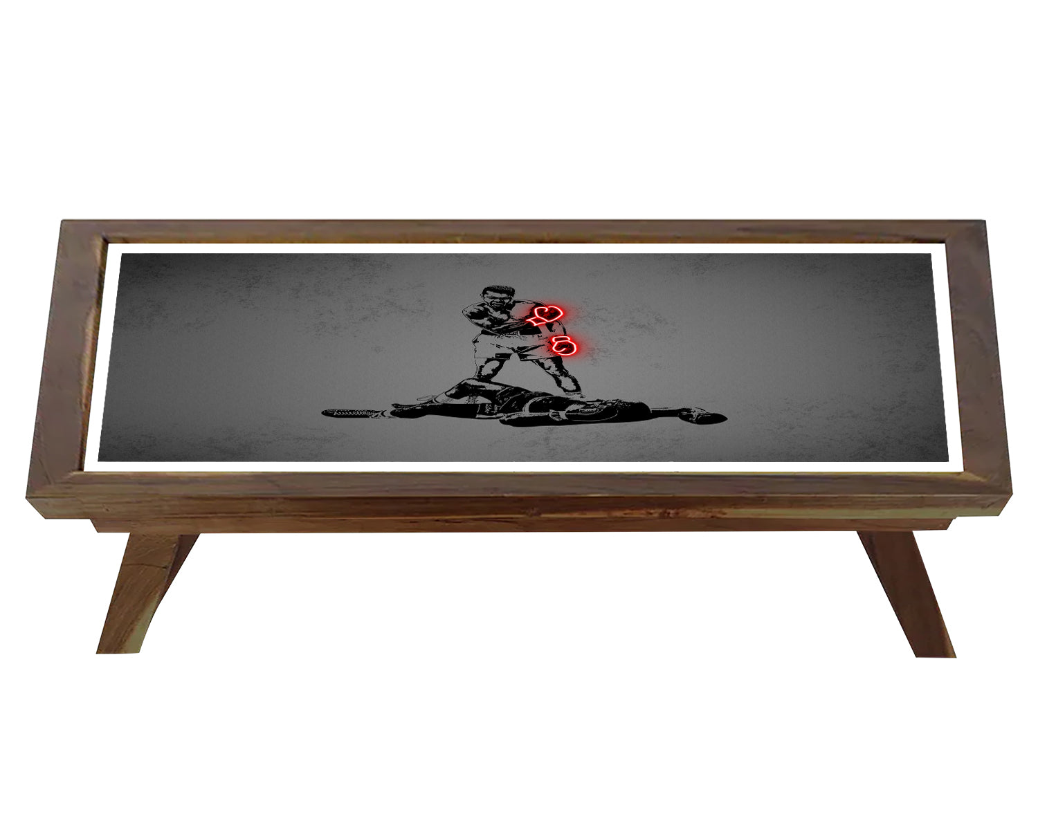 Muhammad Ali Neon Effect Coffee and Laptop Table 