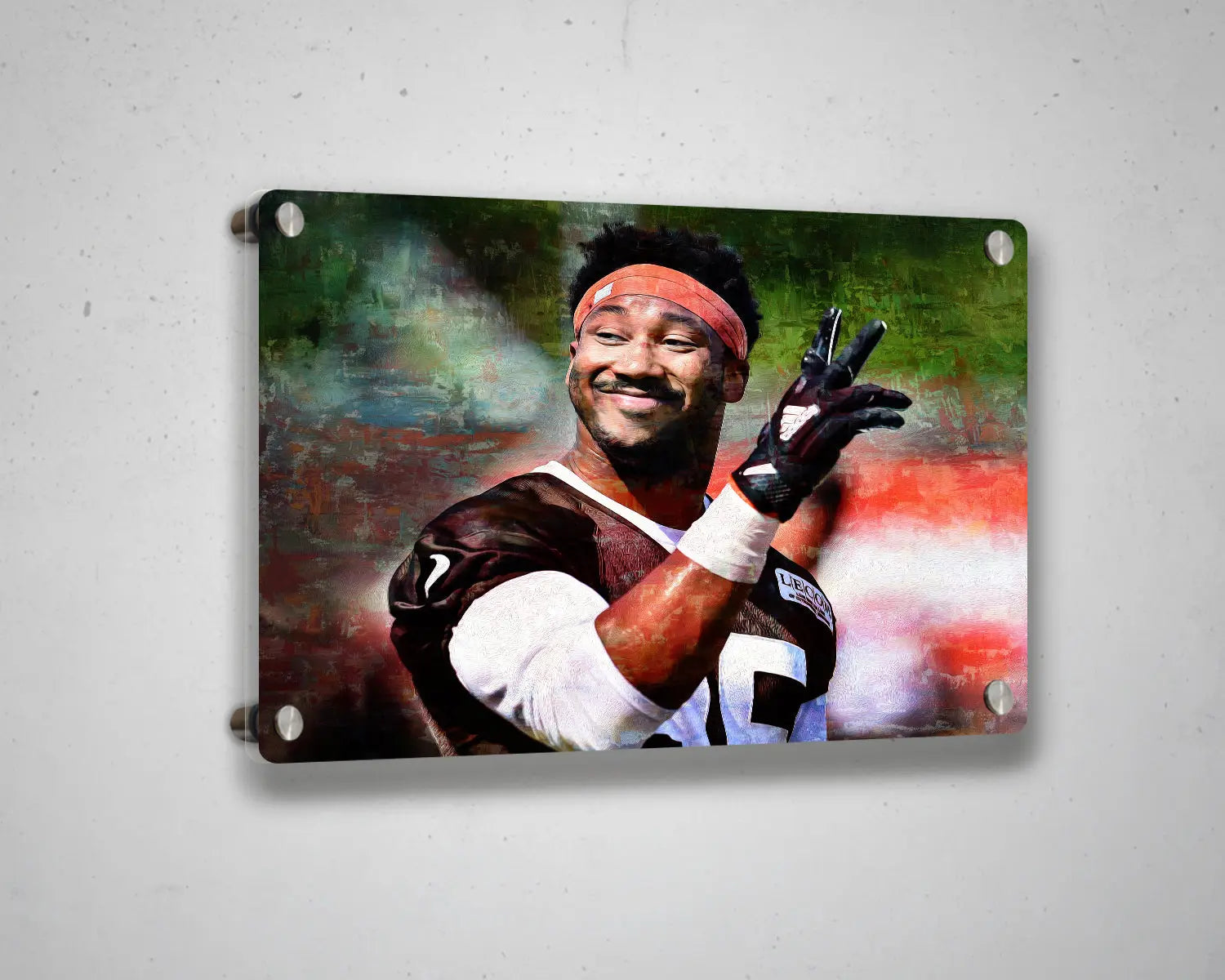 Myles Garrett Multicolour Wall Art 