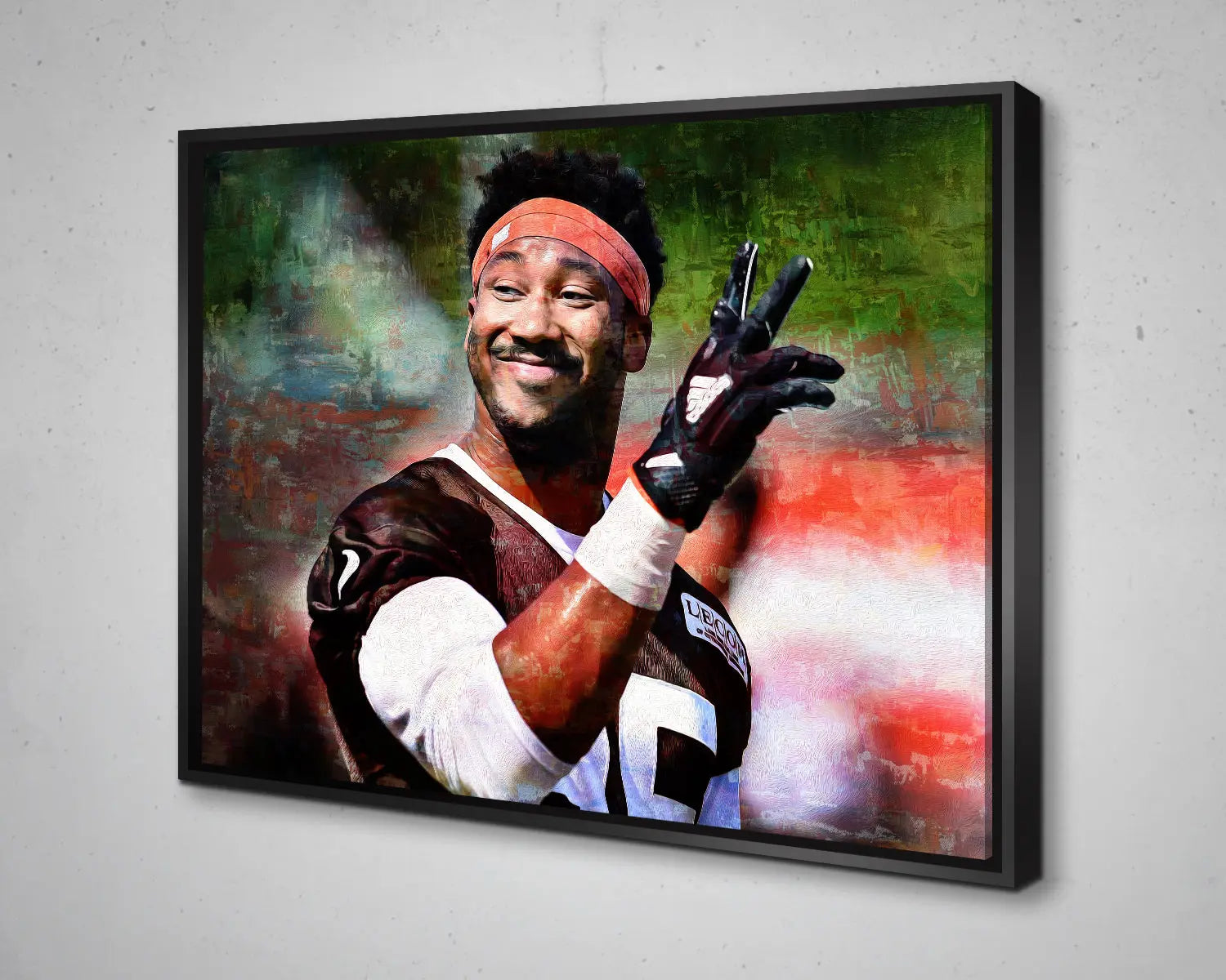 Myles Garrett Multicolour Wall Art 