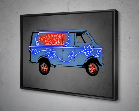 Mystery machine Canvas Wall Art
