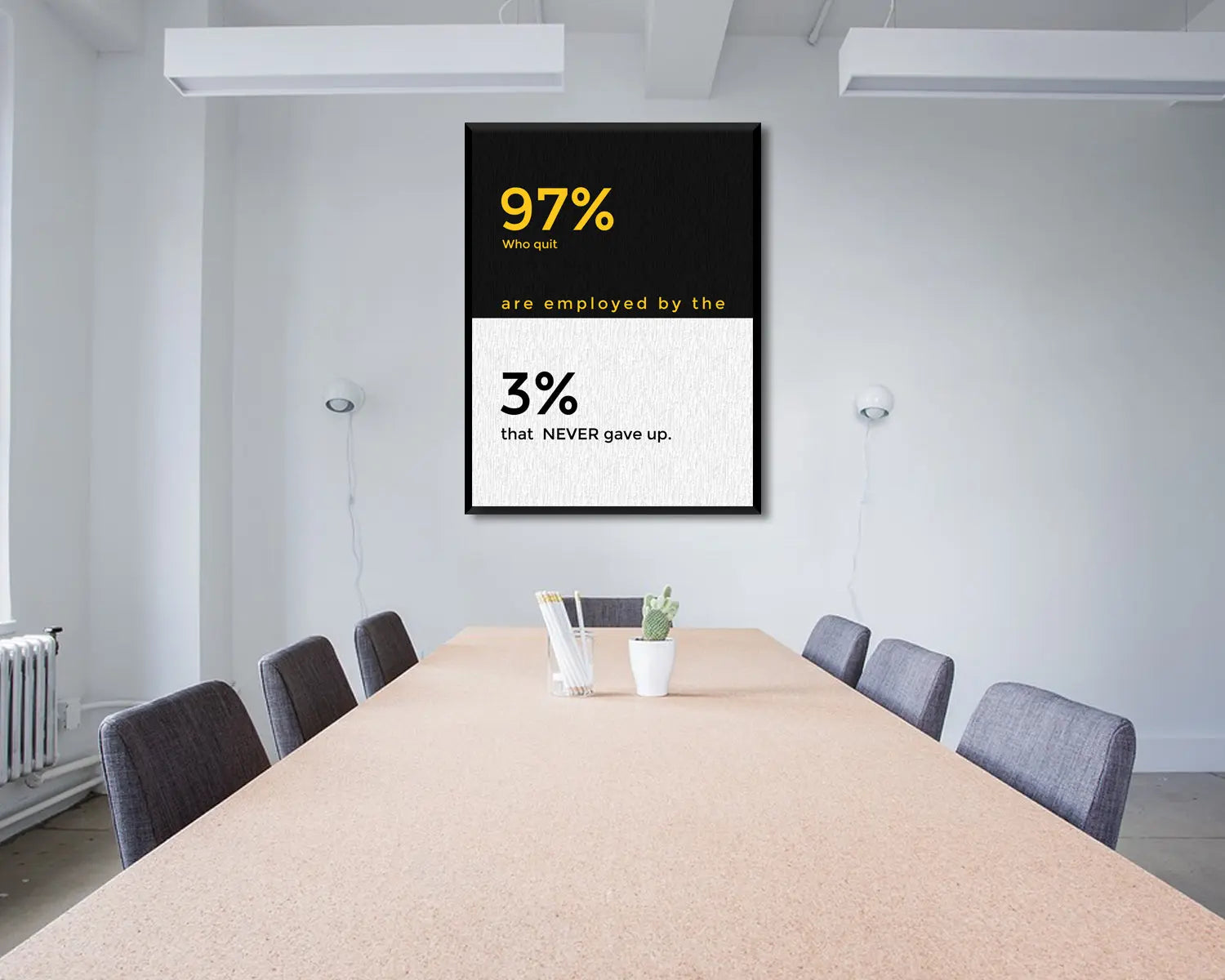 Never Gave Up Canvas Wall Art 