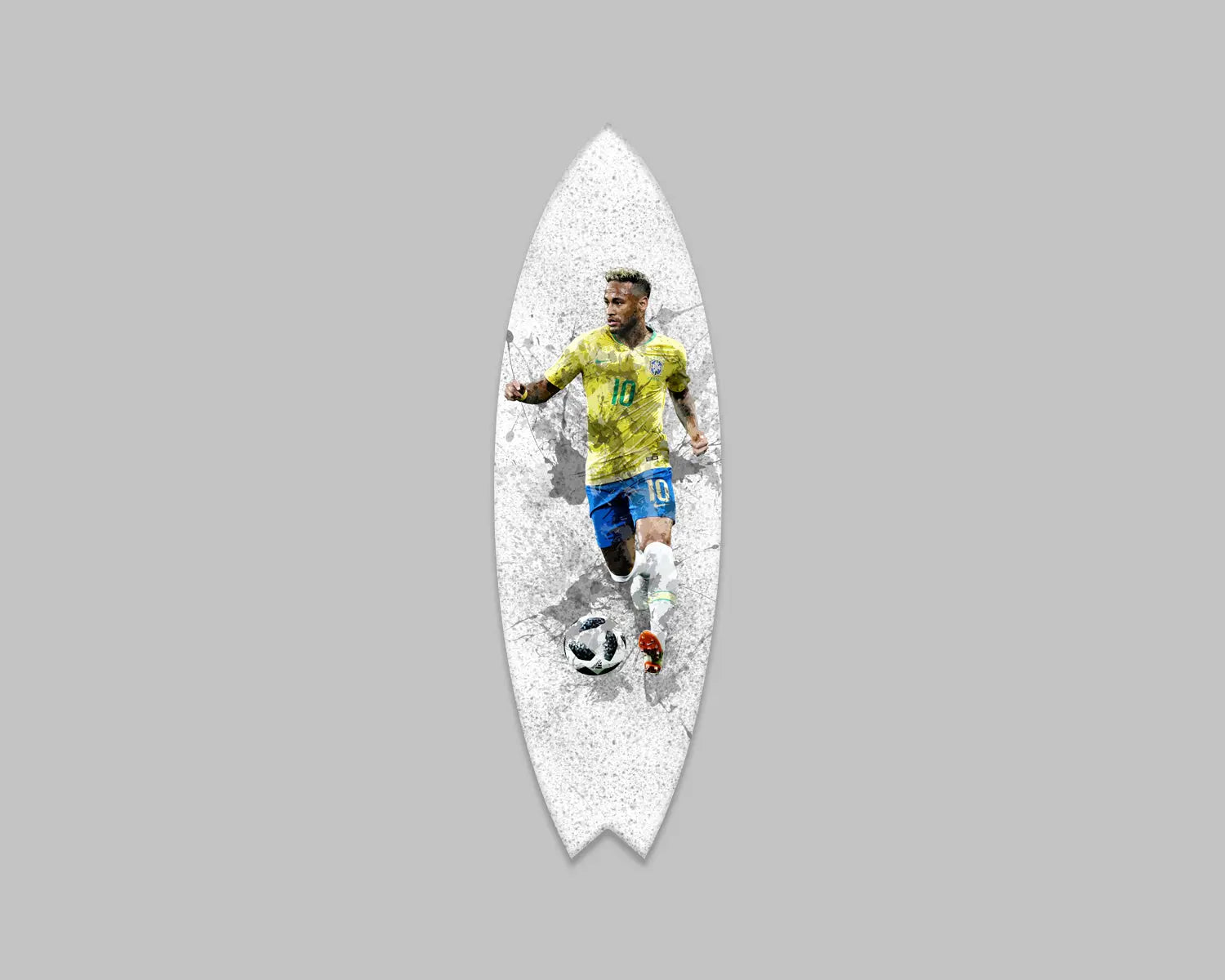 Neymar Brazil Acrylic Surfboard Wall Art 