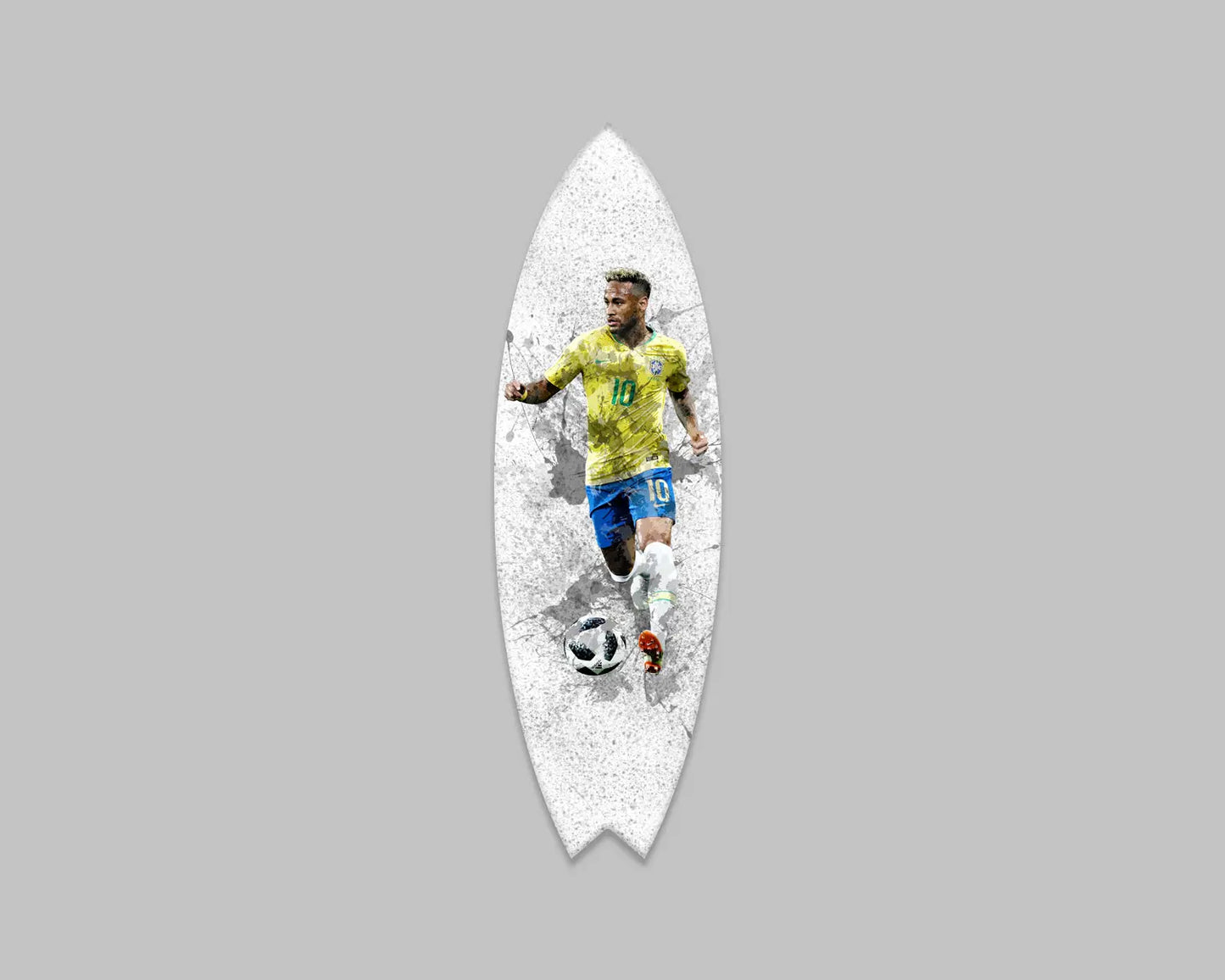 Neymar Brazil Acrylic Surfboard Wall Art 