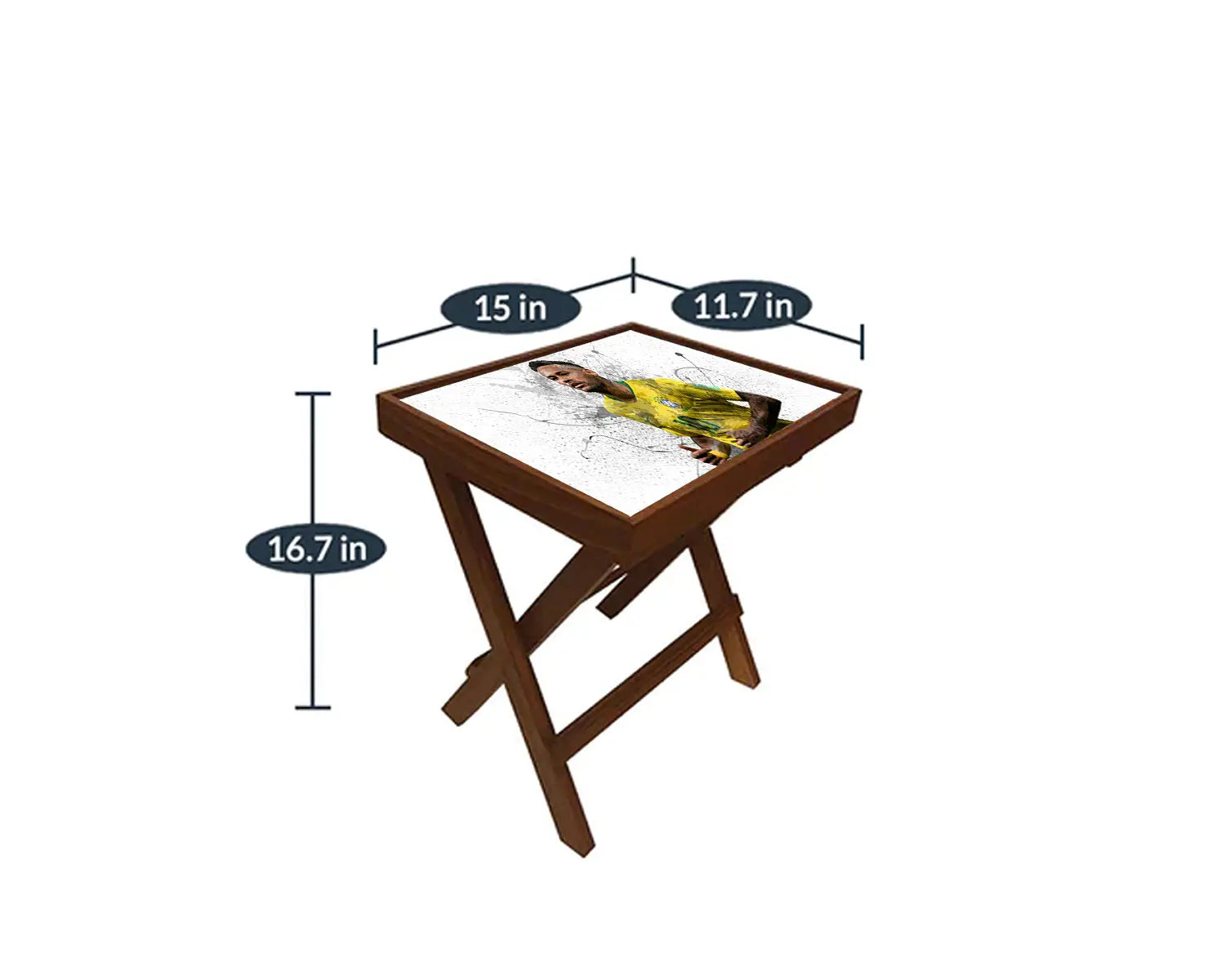 Neymar Jr. Splash Effect Coffee and Laptop Table 