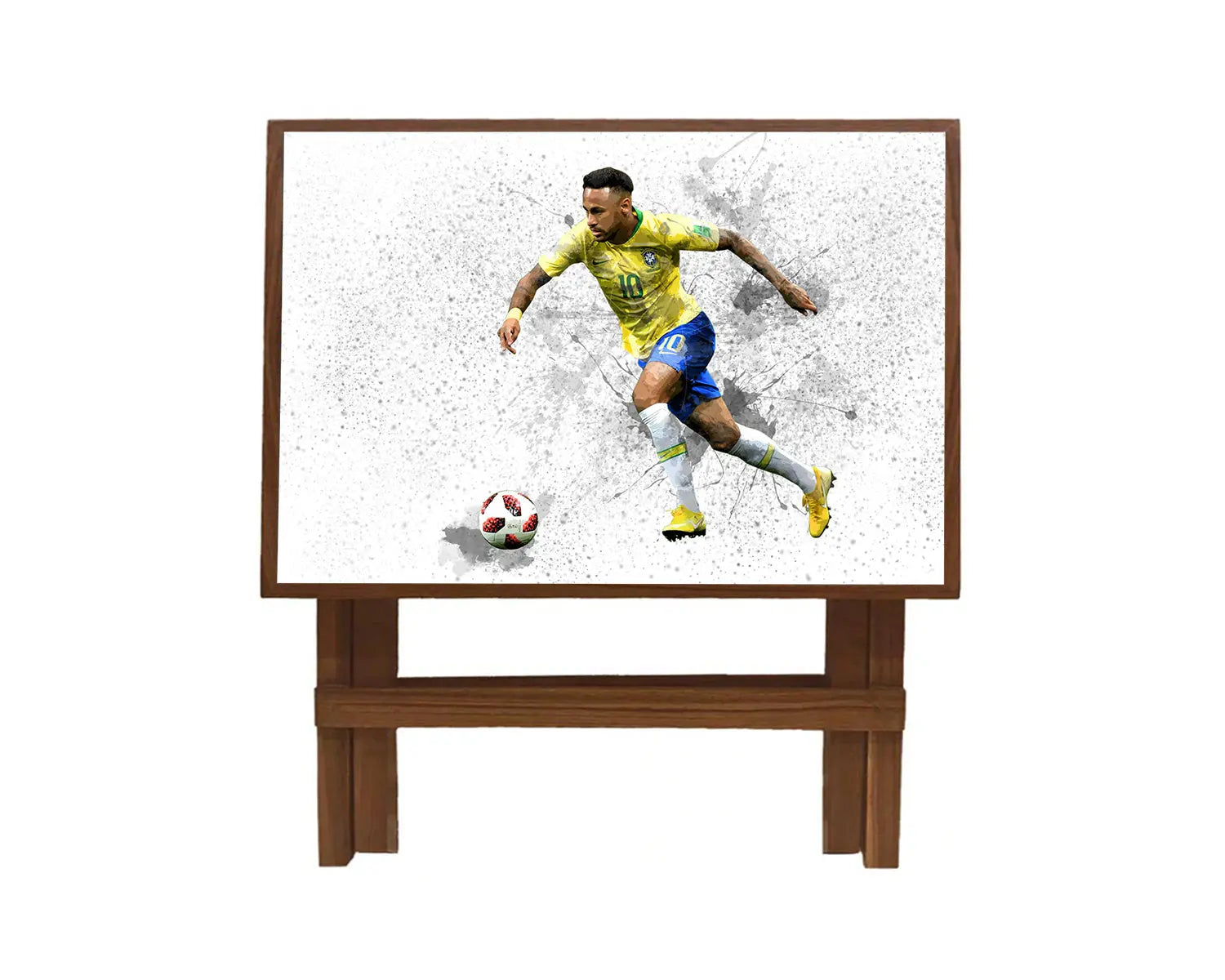 Neymar Jr. Splash Effect Coffee and Laptop Table 