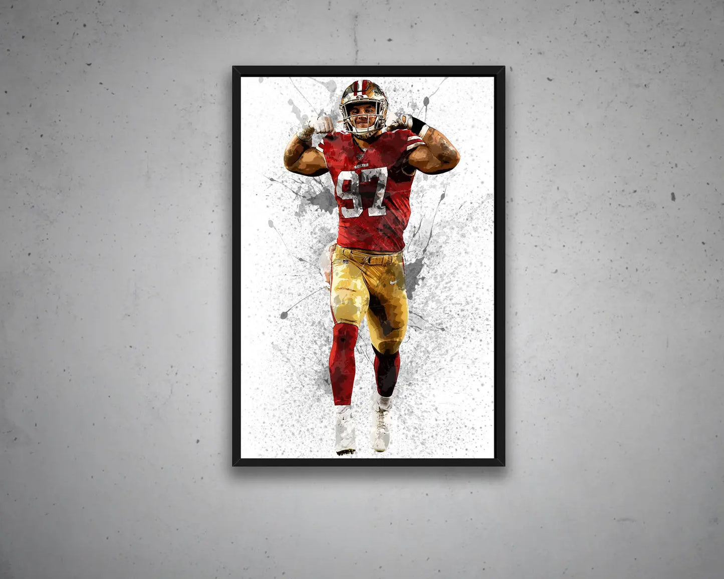 Nick Bosa San Francisco 49ers Canvas Wall Art 