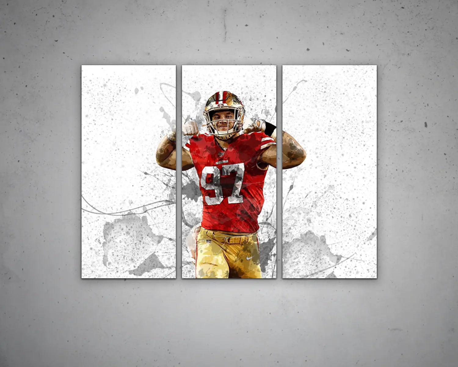 Nick Bosa San Francisco 49ers Canvas Wall Art 