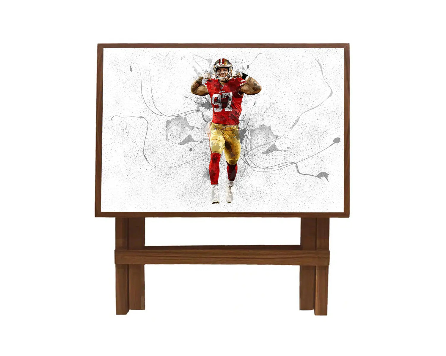 Nick Bosa Splash Effect Coffee and Laptop Table 