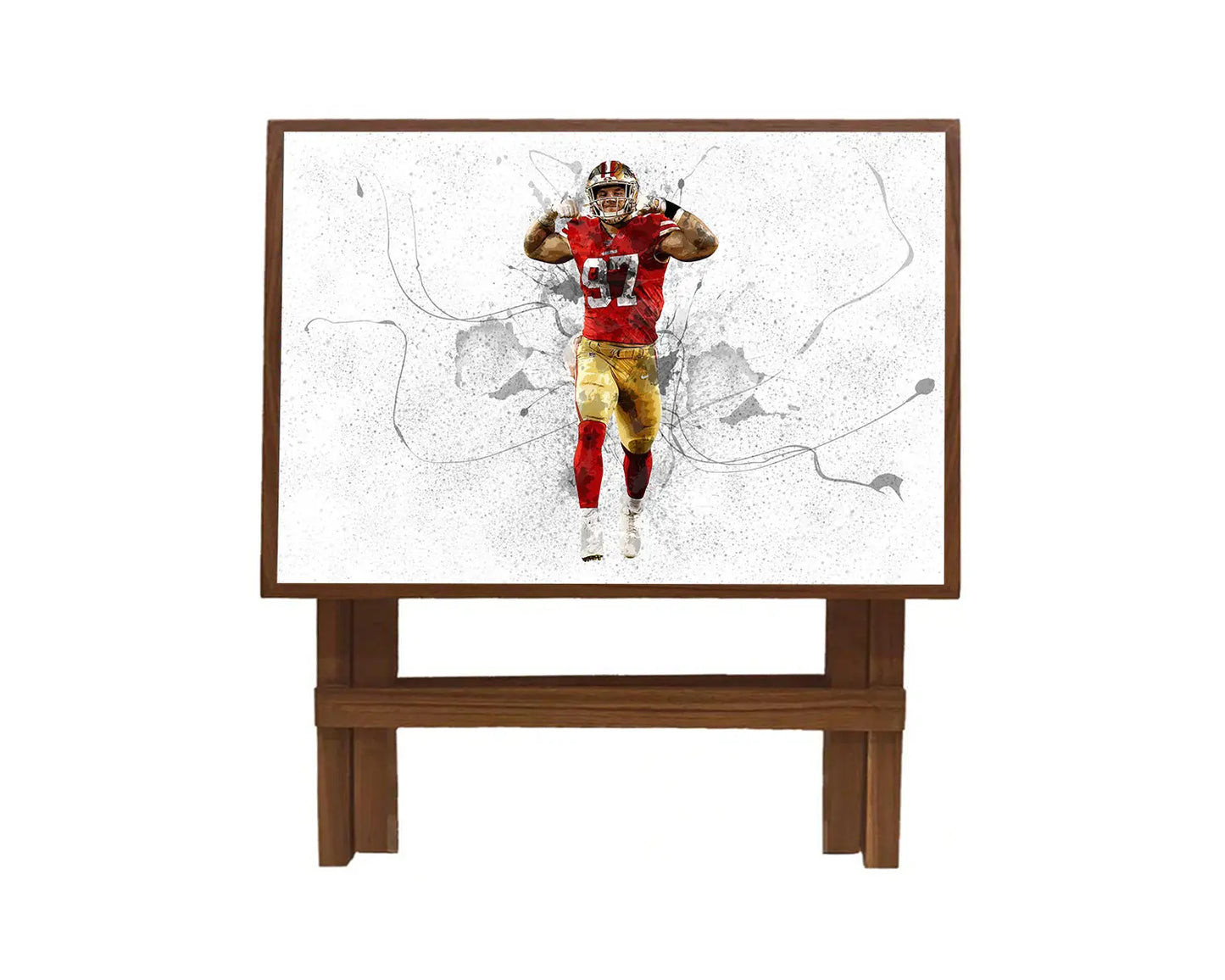 Nick Bosa Splash Effect Coffee and Laptop Table 