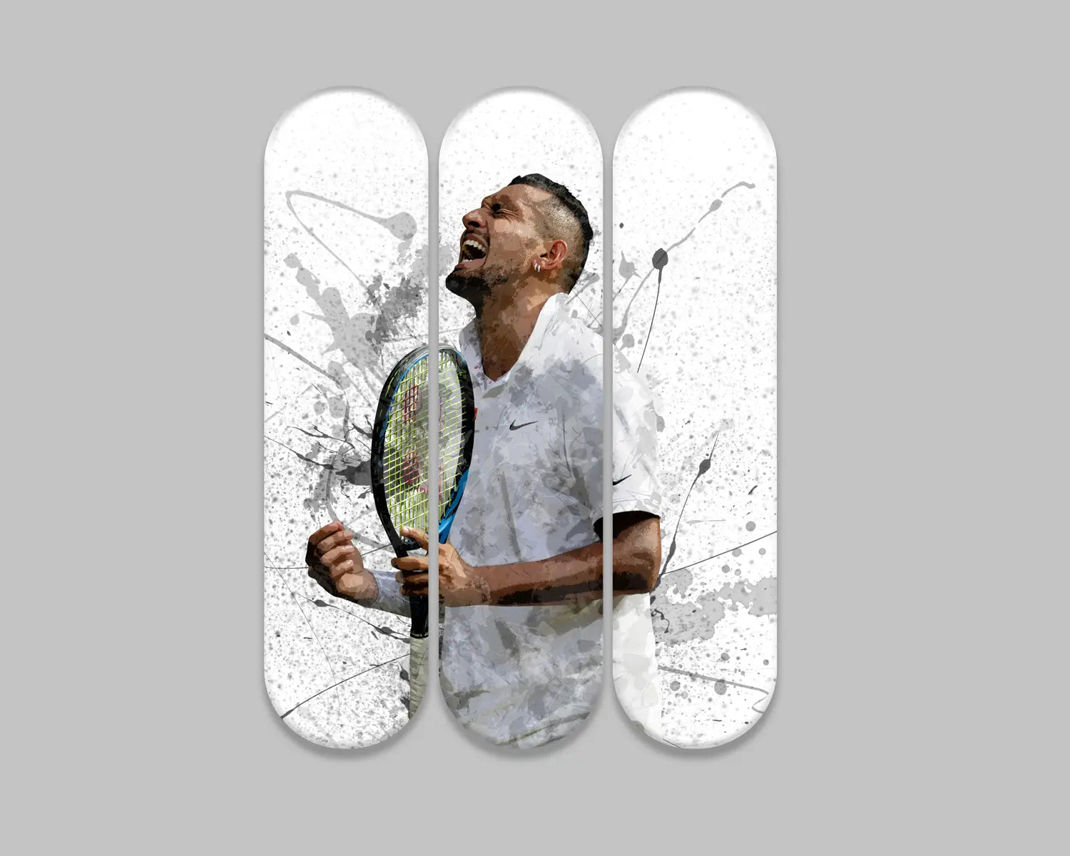 Nick Kyrgios Acrylic Skateboard Wall Art 