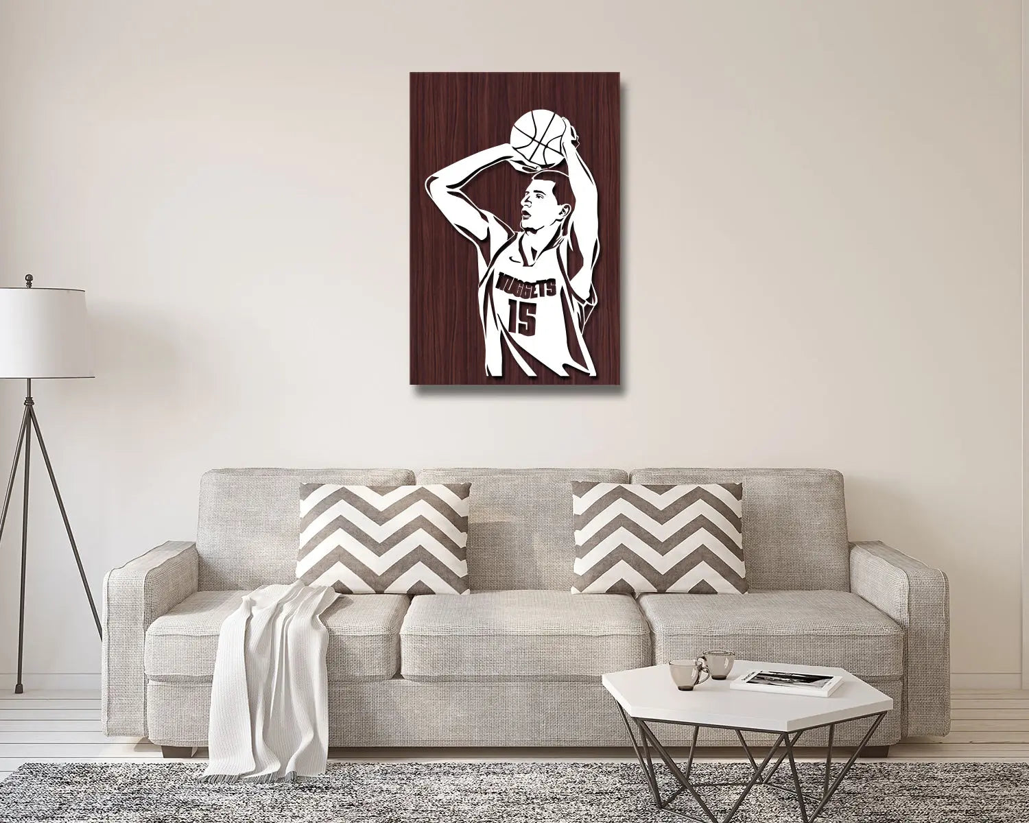 Nikola Jokic LED Wooden Decal 