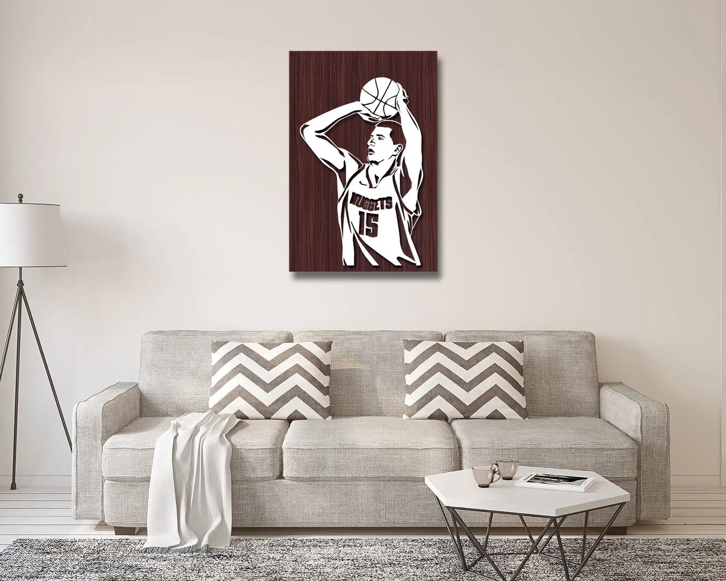 Nikola Jokic LED Wooden Decal 