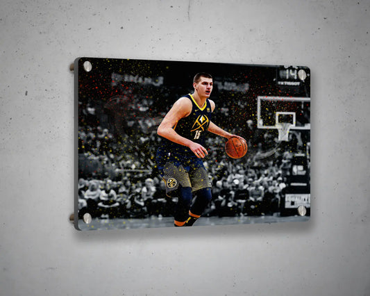Nikola Jokić Walker Multicolour Wall Art 