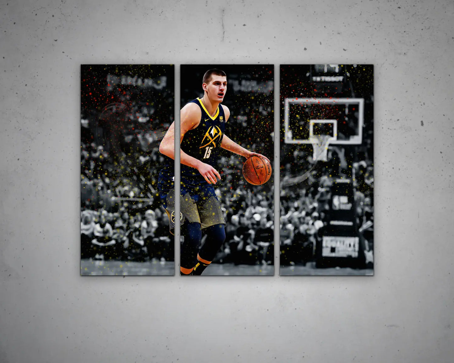 Nikola Jokić Walker Multicolour Wall Art 