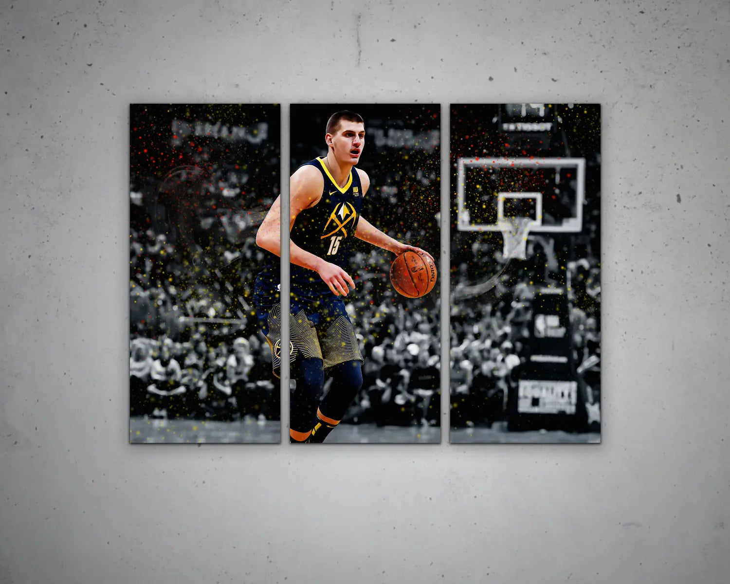 Nikola Jokić Walker Multicolour Wall Art 